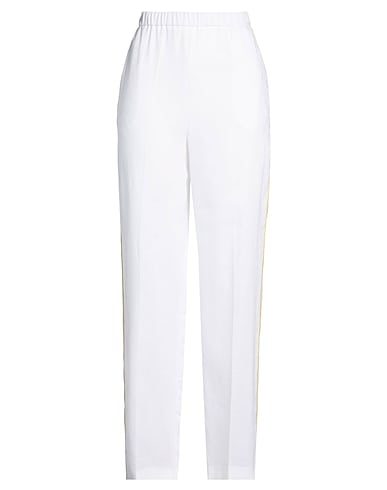 FABIANA FILIPPI Casual trouser BIANCO 100% Linen