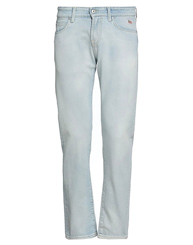 ROŸ ROGER'S Denim trousers 99% Cotton, 1% Elastane
