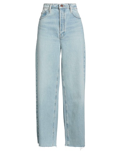 FRAME Denim trousers Blue 80% Recycled cotton, 20% Post-consumer recycled cotton