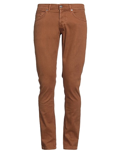 DONDUP Denim trousers Brown 66% Cotton, 32% Lyocell, 2% Elastane
