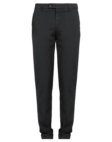 BERWICH Casual trouser Black 98% Cotton, 2% Elastane