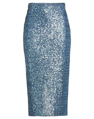SOALLURE Midi skirt Pastel blue 95% Polyester, 5% Elastane