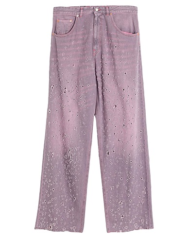 MM6 MAISON MARGIELA Denim trousers Mauve 100% Cotton