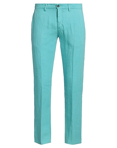 HARMONT & BLAINE Casual pants Turquoise 100% Linen