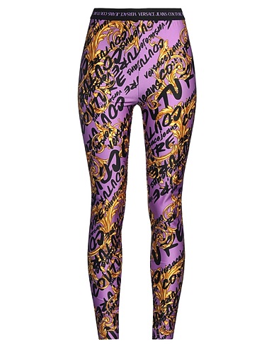 VERSACE JEANS COUTURE Leggings Viola 80% Poliammide, 20% Elastan