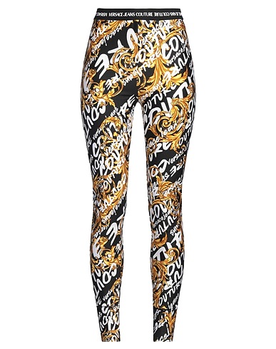 VERSACE JEANS COUTURE Leggings Nero 80% Poliammide, 20% Elastan