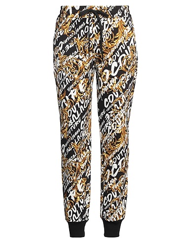 VERSACE JEANS COUTURE Pantalone Nero 100% Cotone