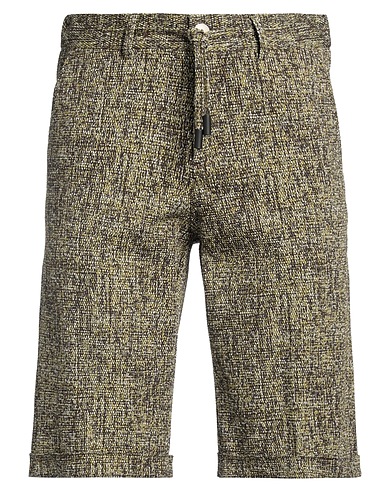 UNGARO Shorts & Bermuda Military green 80% Cotton, 17% Polyester, 3% Elastane