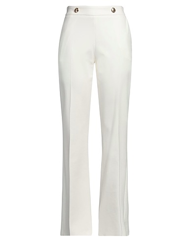 GAëLLE Paris Pantalone Off white 65% Rayon, 30% Poliammide, 5% Elastan