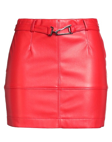 PATRIZIA PEPE Mini skirt Red 100% Polyurethane