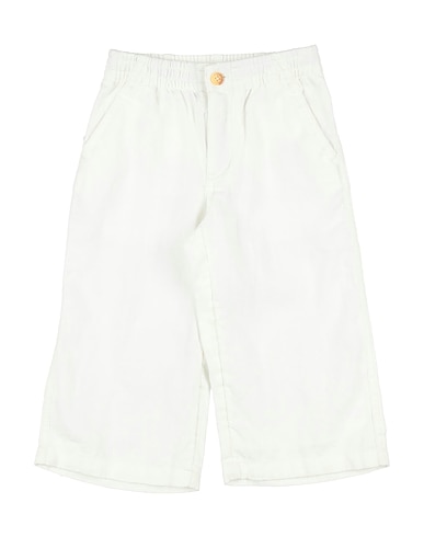 POLO RALPH LAUREN Casual pants WIDE-LEG LINEN PANT BIANCO 100% Linen