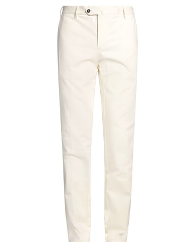 BAGNOLI Sartoria Napoli Casual trouser Ivory 98% Cotton, 2% Elastane