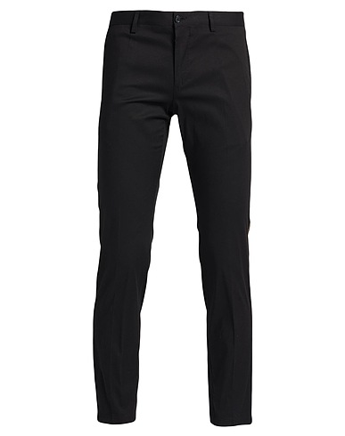 DOLCE&GABBANA BOTTOMWEAR Black 87% Cotton, 9% Synthetic fibers, 2% Wool, 2% Metallic fiber