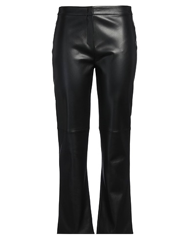 'S MAX MARA Casual pants Black 100% Polyester, Polyurethane resin