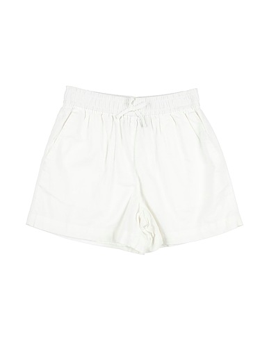 POLO RALPH LAUREN Shorts & Bermuda FLAT FRONT SHORTS Bianco 55% Lino, 45% Cotone