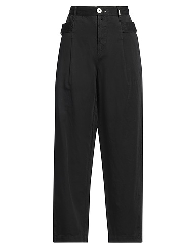 HIGH Hosen Schwarz 72% Baumwolle, 28% Leinen