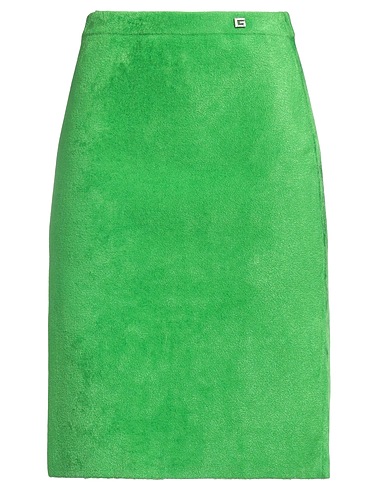 GUCCI Midi skirt Green 52% Viscose, 47% Polyamide, 1% Elastane