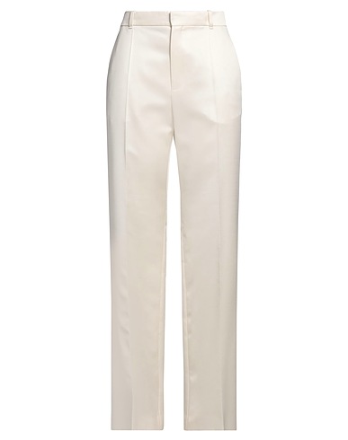 CHLOÉ Casual trouser Ivory 65% Wool, 35% Silk