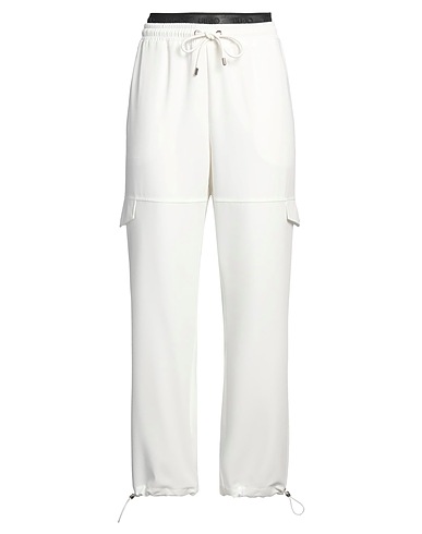 LIU •JO Casual trouser Ivory 94% Polyacrylic, 6% Elastane