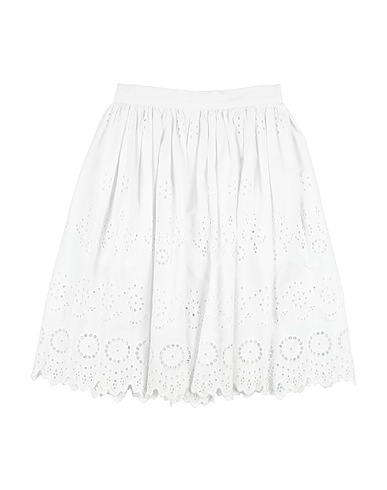 DOLCE&GABBANA Skirt White 97% Cotton, 3% Elastane