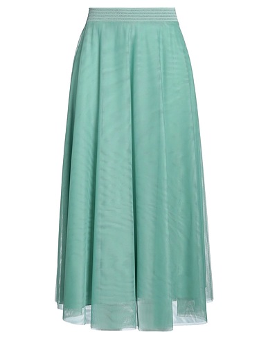 D.EXTERIOR Long skirt Light green 75% Viscose, 14% Polyester, 11% Polyamide, Acetate, Elastane