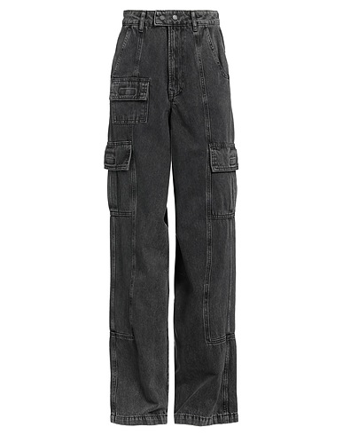 ESSENTIEL ANTWERP Denim trousers Black 80% Cotton, 20% Recycled cotton