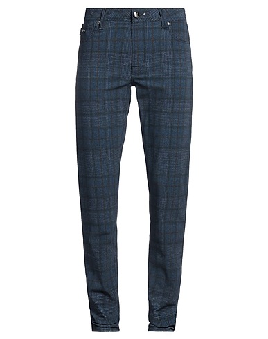 TRAMAROSSA Casual trouser Navy blue 85% Polyamide, 15% Elastane