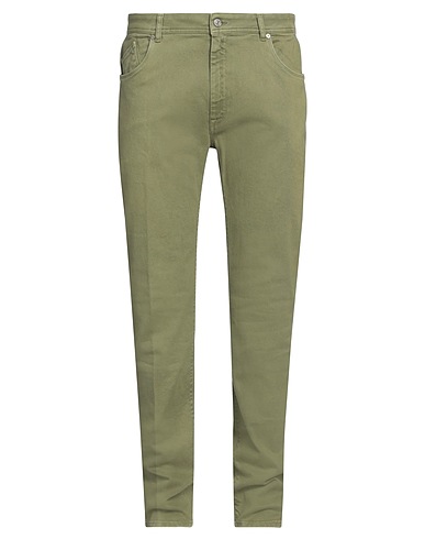 BARMAS Casual trouser Military green 97% Cotton, 3% Elastane