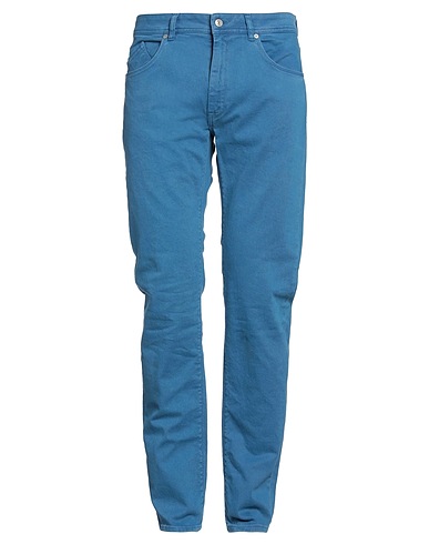 BARMAS Casual pants Blue 97% Cotton, 3% Elastane