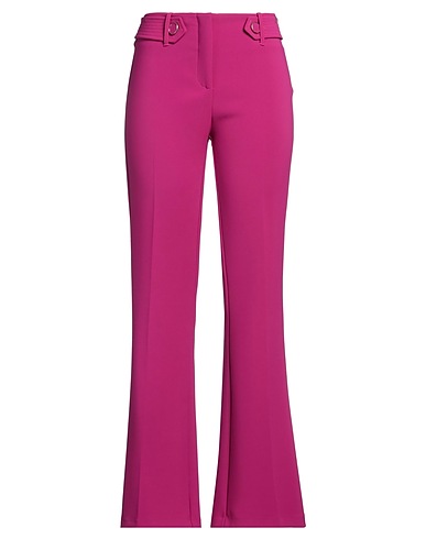SIMONA CORSELLINI Casual pants Magenta 95% Polyester, 5% Elastane