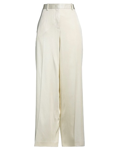 JIL SANDER Casual trouser Ivory 83% Viscose, 17% Silk