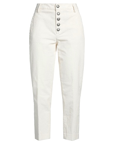 DONDUP Casual pants White 98% Cotton, 2% Elastane