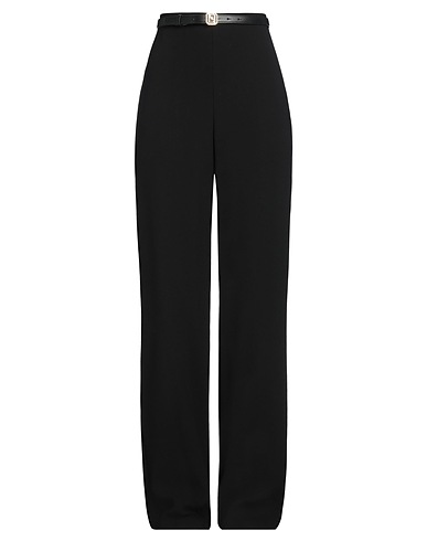 ELISABETTA FRANCHI Pantalone Nero 100% Poliestere, Poliuretano
