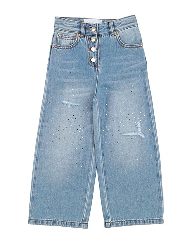 ERMANNO SCERVINO JUNIOR Denim trousers Blue 100% Cotton
