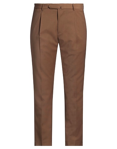 SANTANIELLO Casual trouser Khaki 54% Polyester, 44% Wool, 2% Elastane