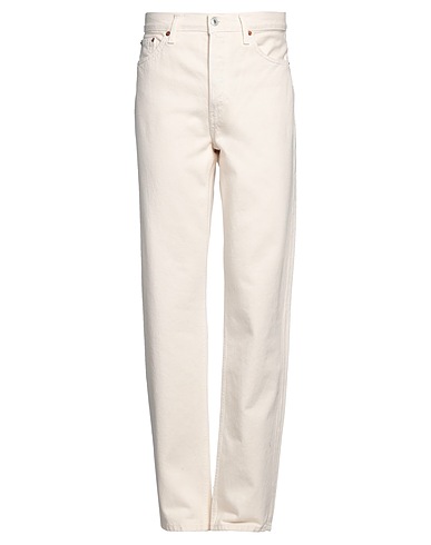 RE/DONE Denim pants Cream 100% Cotton