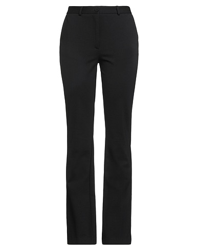 MALÌPARMI Повседневные брюки Чёрный 65% Вискоза, 30% Полиамид, 5% Эластан