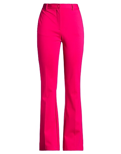 MALÌPARMI Casual trouser MAGENTA 65% Viscose, 30% Polyamide, 5% Elastane
