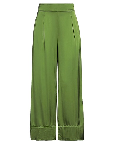 ALESSIA SANTI Casual pants Green 97% Viscose, 3% Elastane
