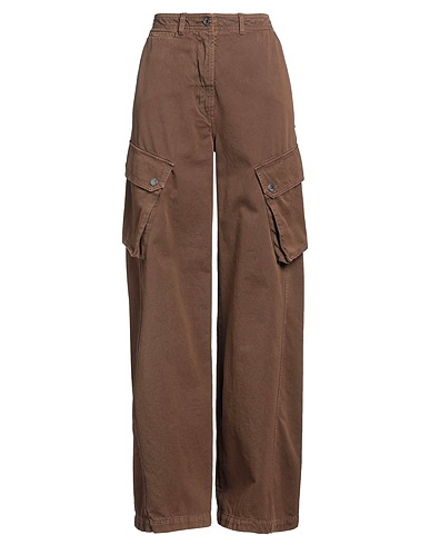 WEEKEND MAX MARA Casual trouser JOYROAD BY LUCY HALE Light brown 100% Cotton