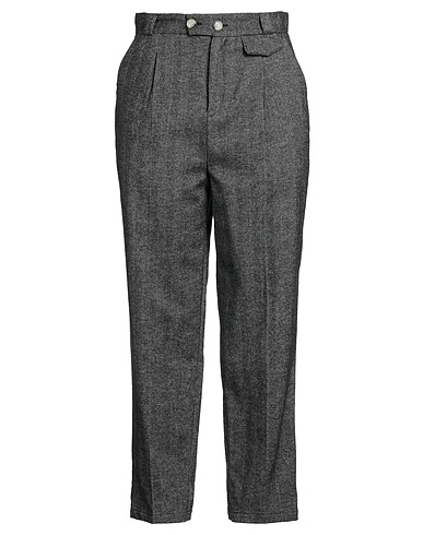 LEON & HARPER Casual παντελόνι Μαύρο 80% Μαλλί, 20% Πολυαμίδη