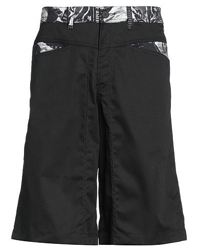 VERSACE JEANS COUTURE Shorts & Bermuda Black 65% Polyester, 35% Cotton