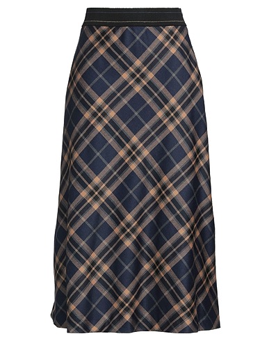 EUGHENES Gonna midi Blu navy 90% Lana Vergine, 7% Poliammide, 3% Elastan