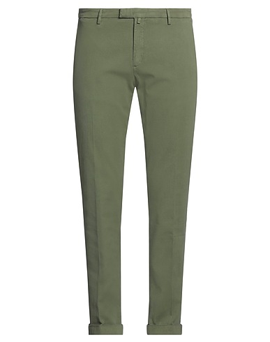 BRIGLIA 1949 Casual pants Military green 56% Cotton, 41% Tencel™, 3% Elastane