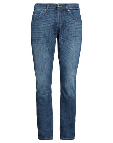 DONDUP Denim trousers Blue 89% Cotton, 11% Elastomultiester