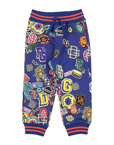 DOLCE&GABBANA Casual trouser Blue 100% Cotton, Elastane