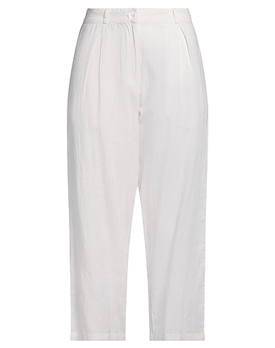 ALESSIA SANTI Pantalon BIANCO 55% Lin, 45% Coton