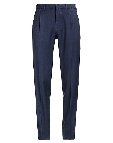 INCOTEX Casual pants VERVE Navy 100% Virgin Wool
