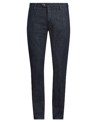 ROŸ ROGER'S Denim trousers 99% Cotton, 1% Rubber
