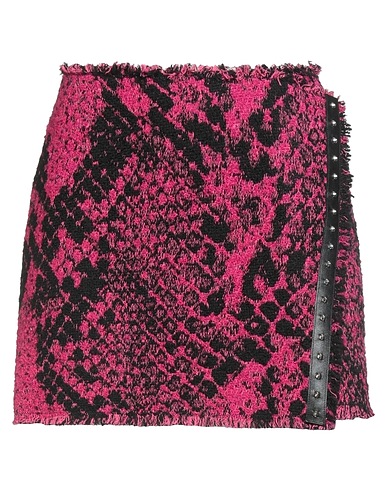 PINKO Mini skirt Fuchsia 36% Cotton, 34% Acrylic, 23% Polyester, 5% Wool, 2% Polyamide